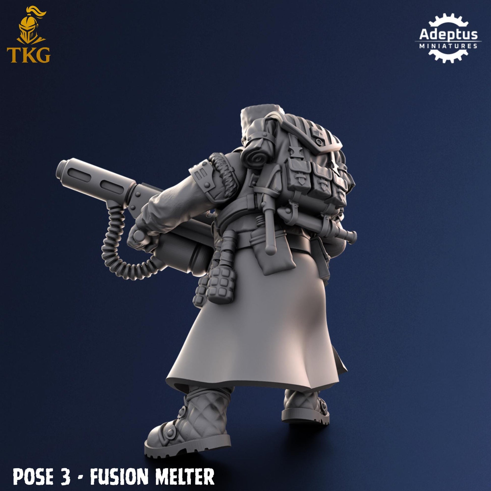 Coldreach Regiment Special Weapons Team by Adeptus Miniatures | 3D printed Tabletop Miniatures