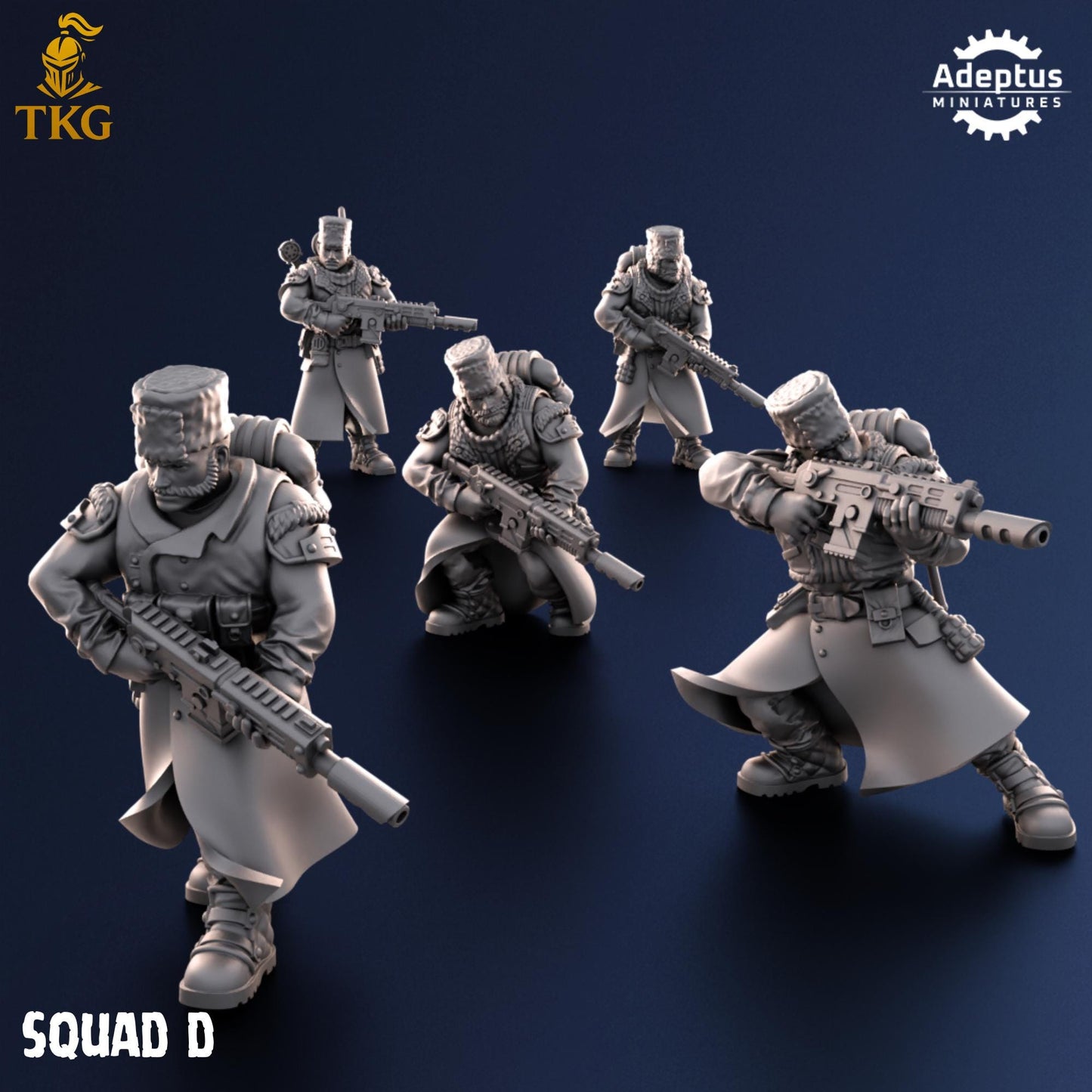 Coldreach Regiment Squad by Adeptus Miniatures | 3D printed Tabletop Miniatures