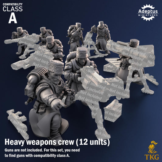 Coldreach Regiment Heavy Weapons Operators by Adeptus Miniatures | 3D printed Tabletop Miniatures