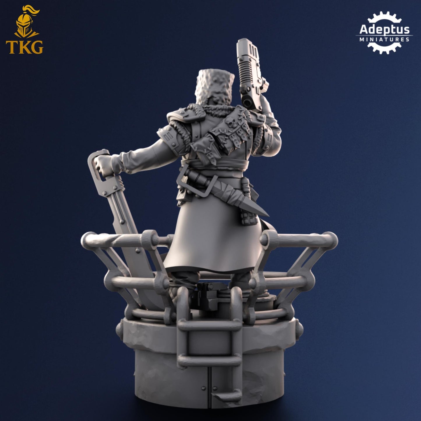 Coldreach Regiment Commander by Adeptus Miniatures | 3D printed Tabletop Miniatures