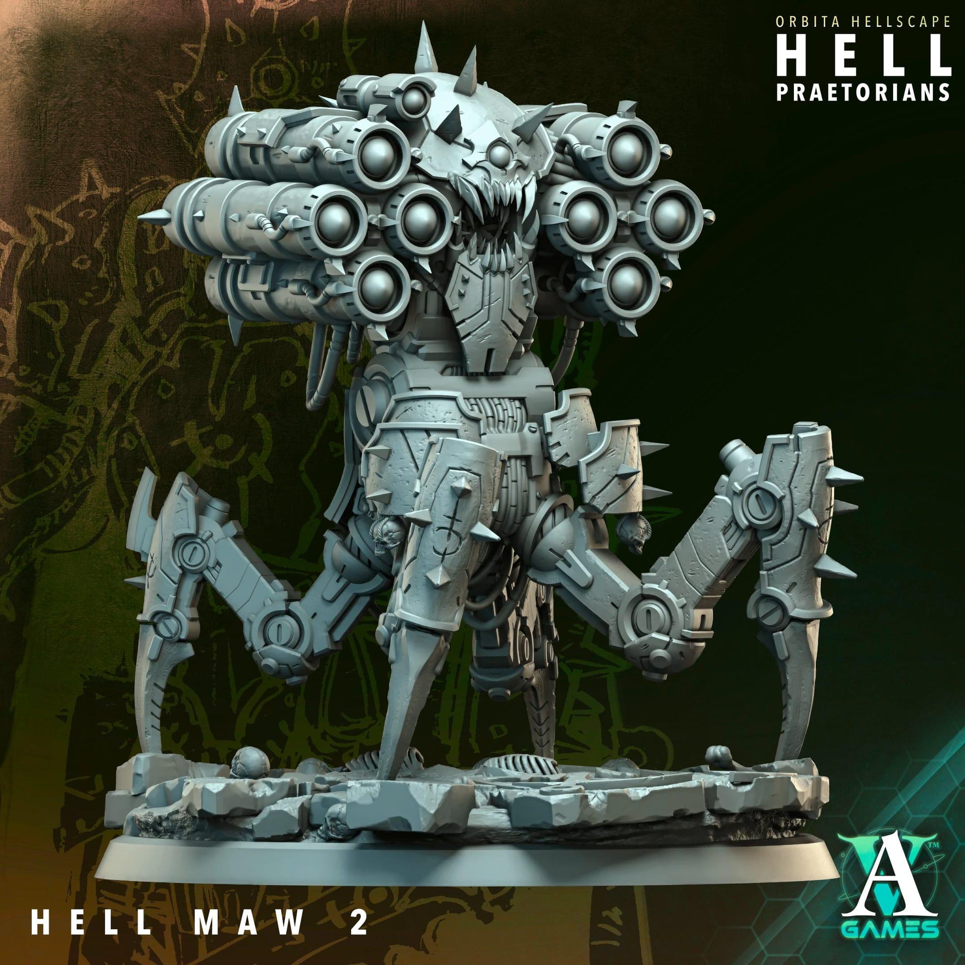 Hell Praetorians - Orbita Hellscape by Archvillain Games | 3D Printed Miniatures