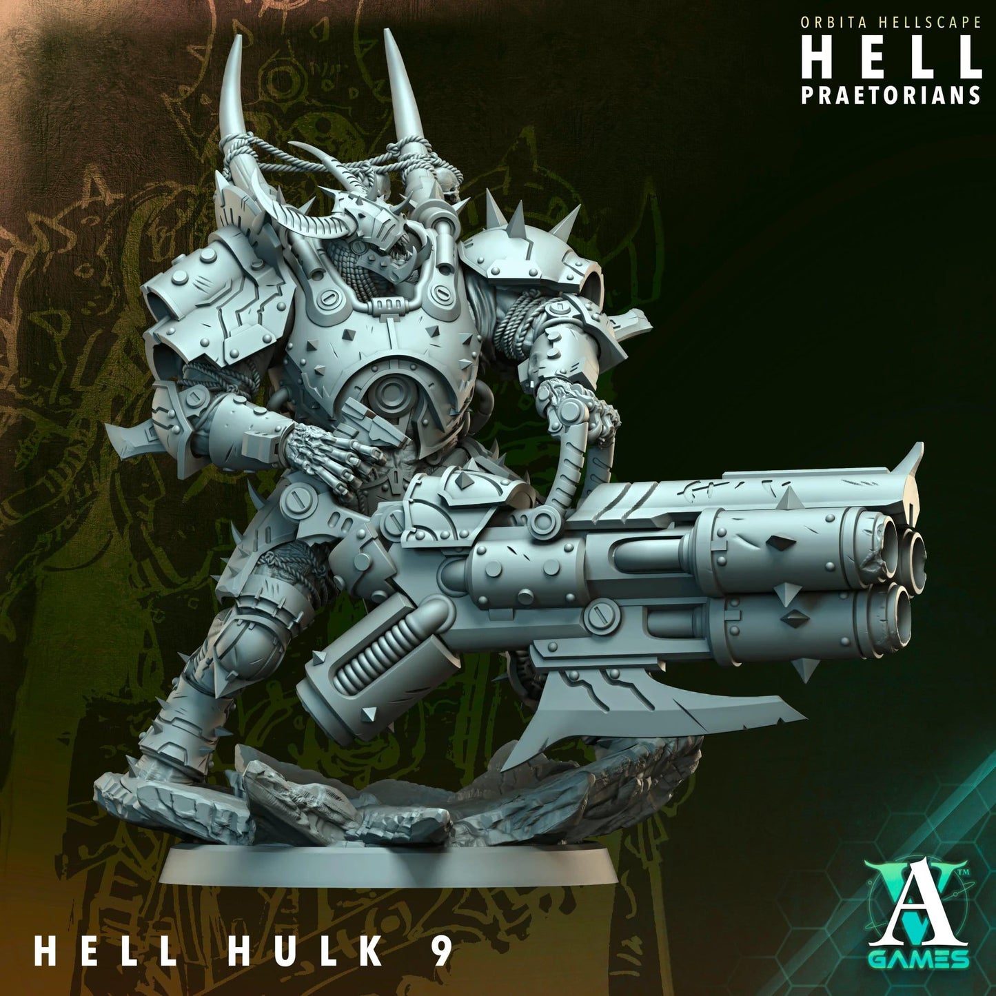 Hell Praetorians - Orbita Hellscape by Archvillain Games | 3D Printed Miniatures
