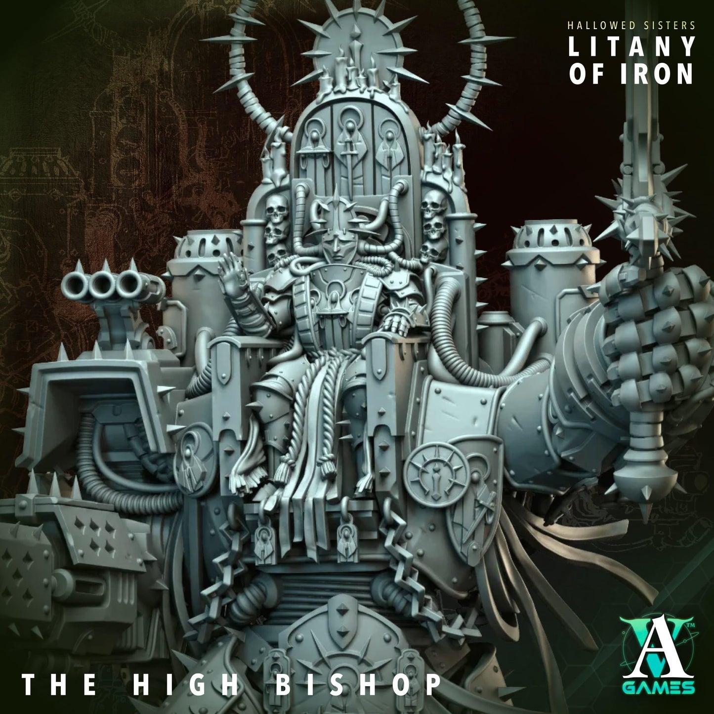 Hallowed Sisters - Litany of Iron by Archvillain Games | 3D Printed Miniatures