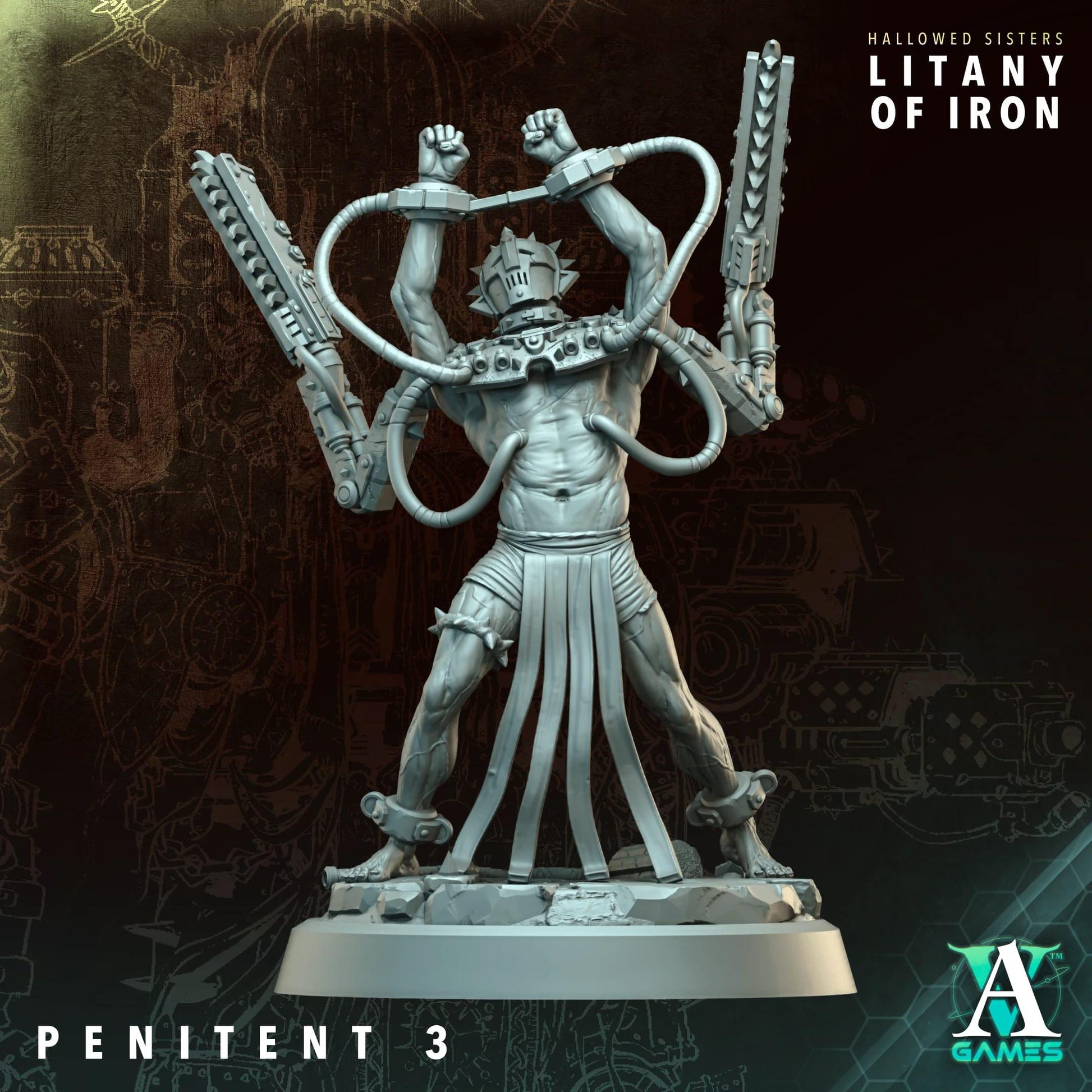 Hallowed Sisters - Litany of Iron by Archvillain Games | 3D Printed Miniatures