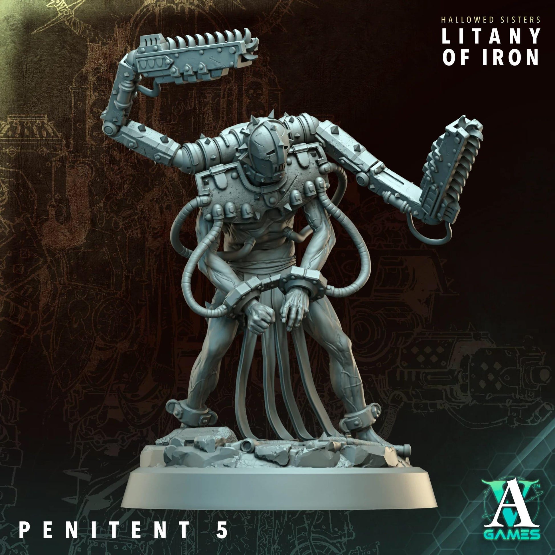 Hallowed Sisters - Litany of Iron by Archvillain Games | 3D Printed Miniatures