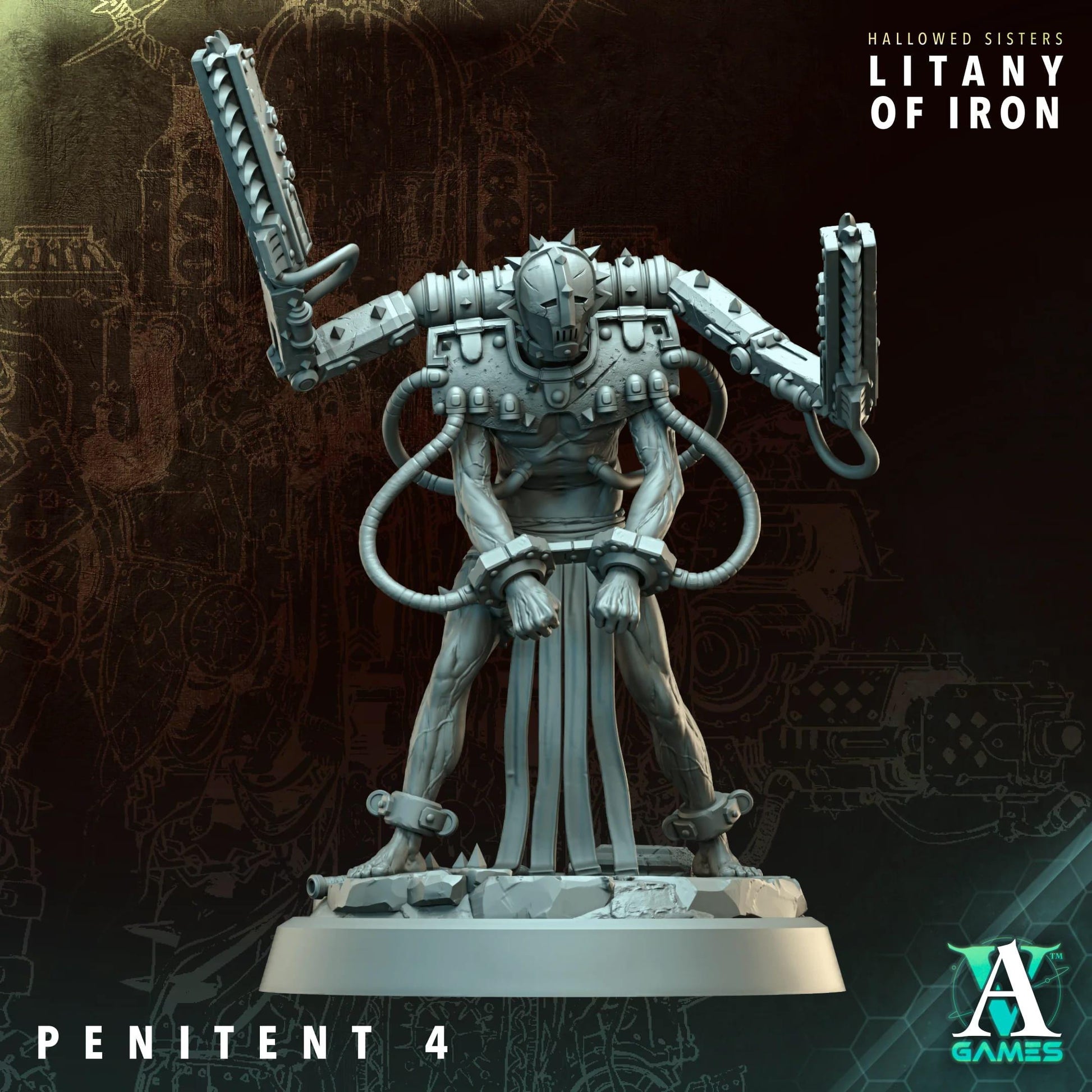Hallowed Sisters - Litany of Iron by Archvillain Games | 3D Printed Miniatures