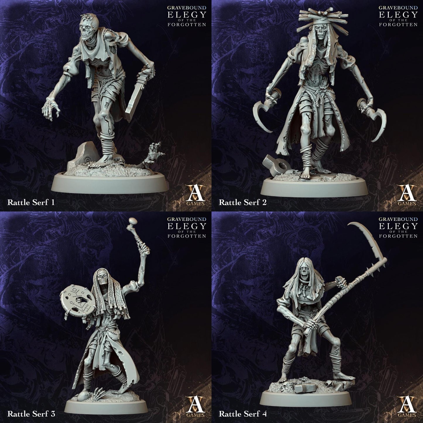 Elegy of the Forgotten - Gravebound by ArchvillainGames | 3D Printed Miniatures