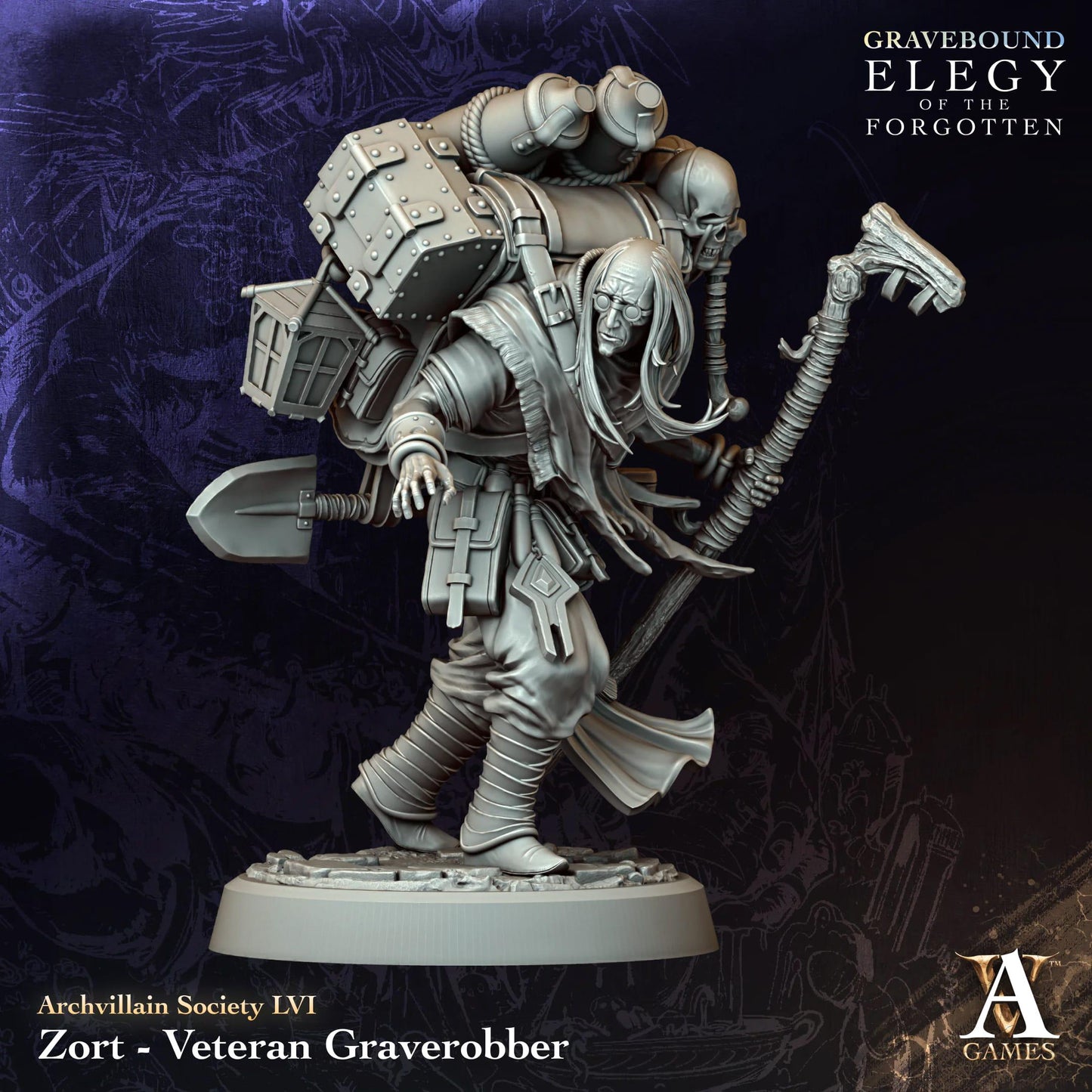 Elegy of the Forgotten - Gravebound by ArchvillainGames | 3D Printed Miniatures