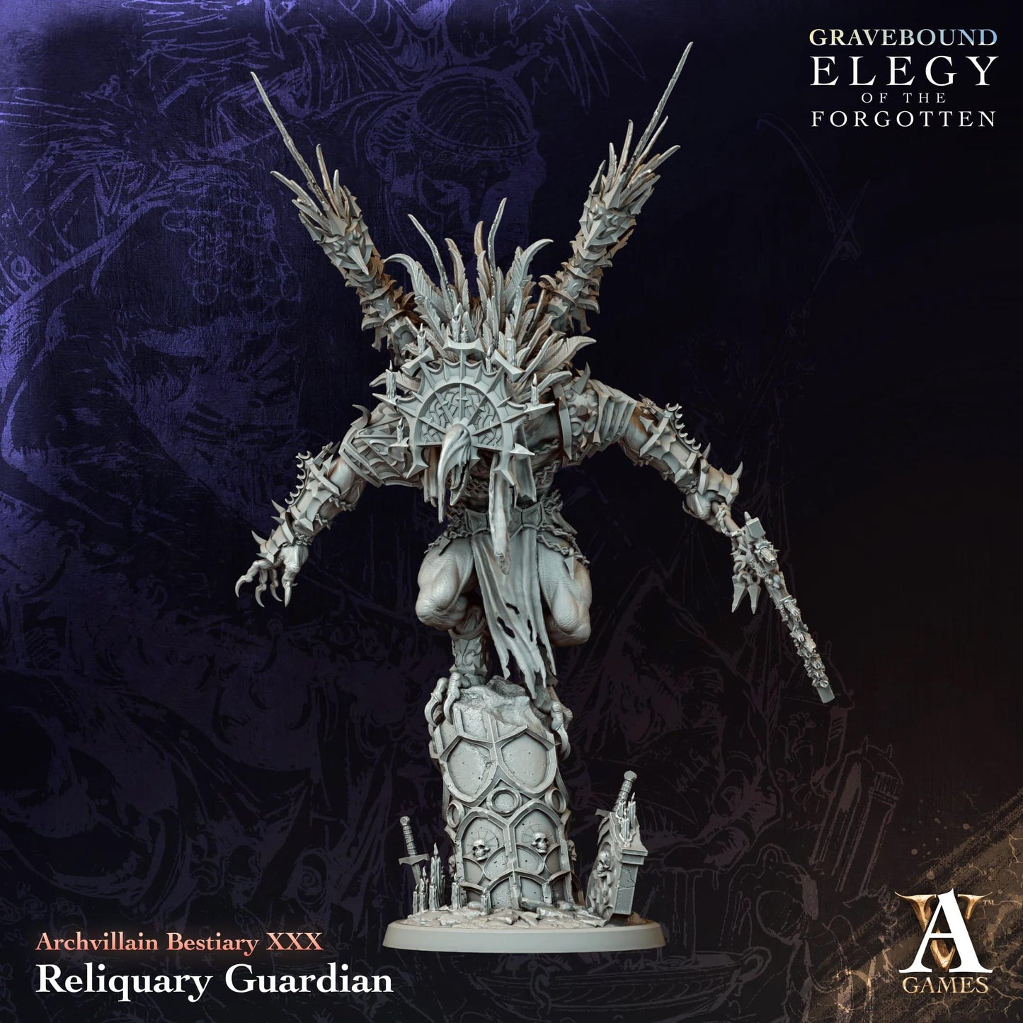 Elegy of the Forgotten - Gravebound by ArchvillainGames | 3D Printed Miniatures