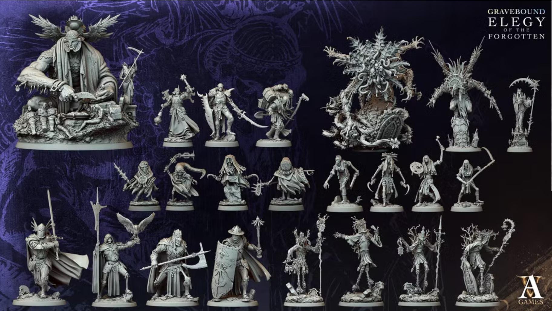 Elegy of the Forgotten - Gravebound by ArchvillainGames | 3D Printed Miniatures