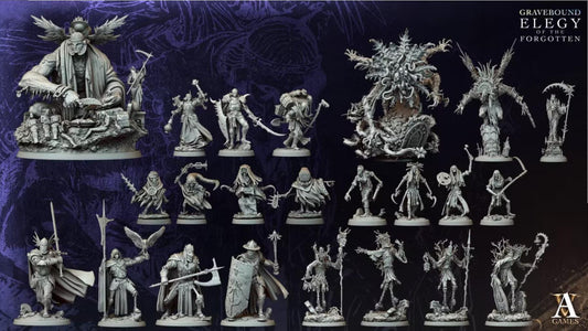 Elegy of the Forgotten - Gravebound by ArchvillainGames | 3D Printed Miniatures