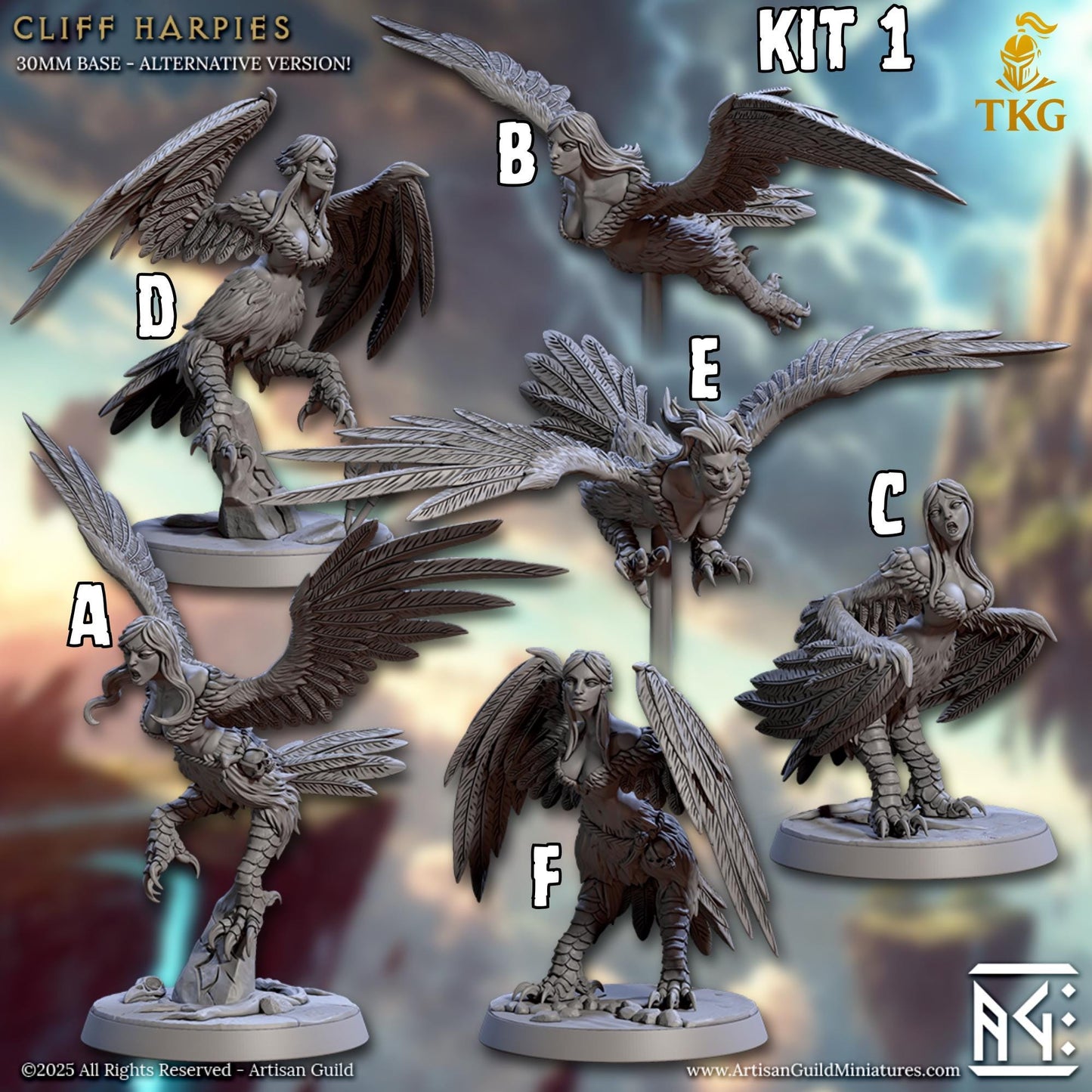 Raid at the Temple of Zephyria by Artisan Guild | 3D Printed Miniatures | Fantasy Models