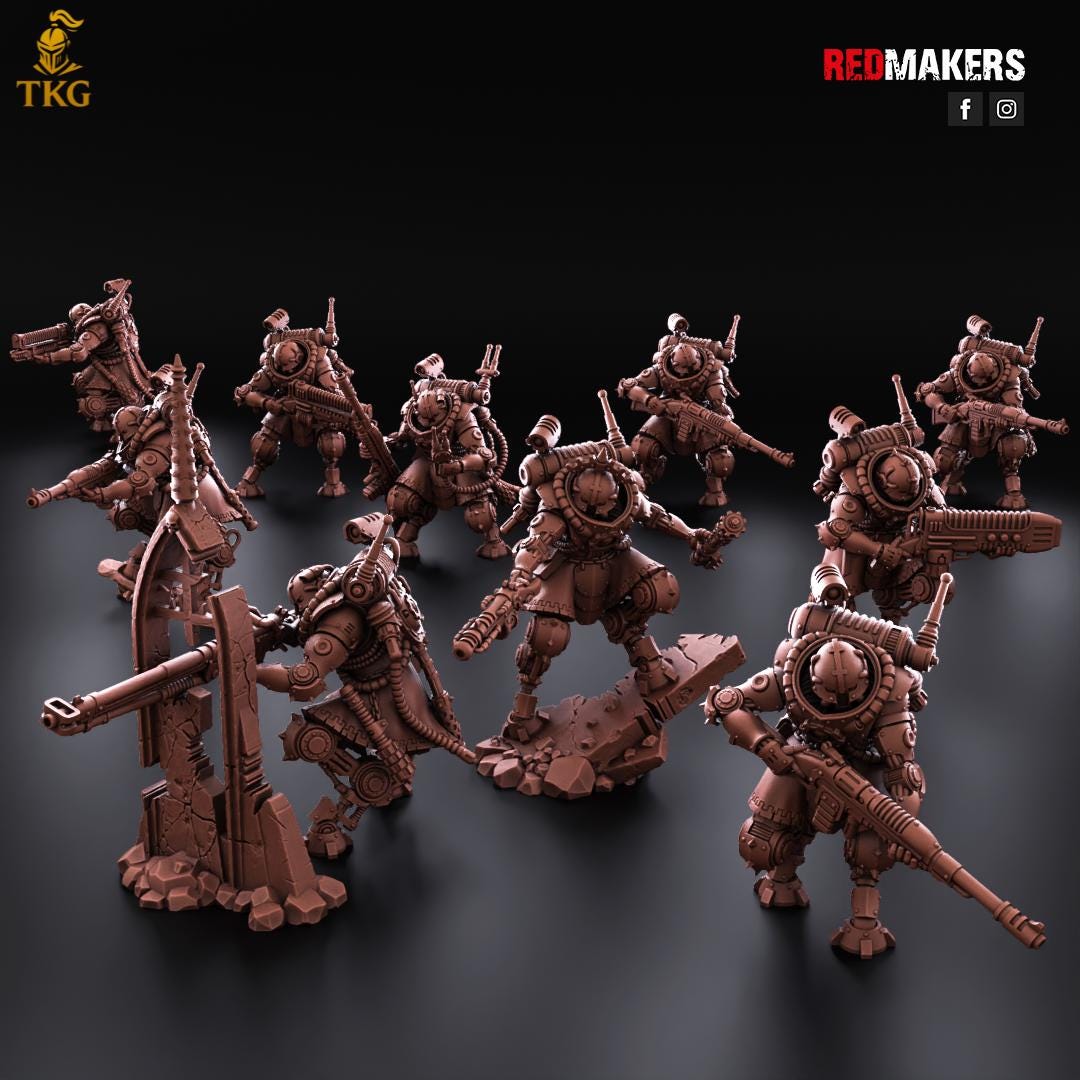 Omniforge Tech Guardians by RedMakers | 3D Printed Tabletop Miniatures
