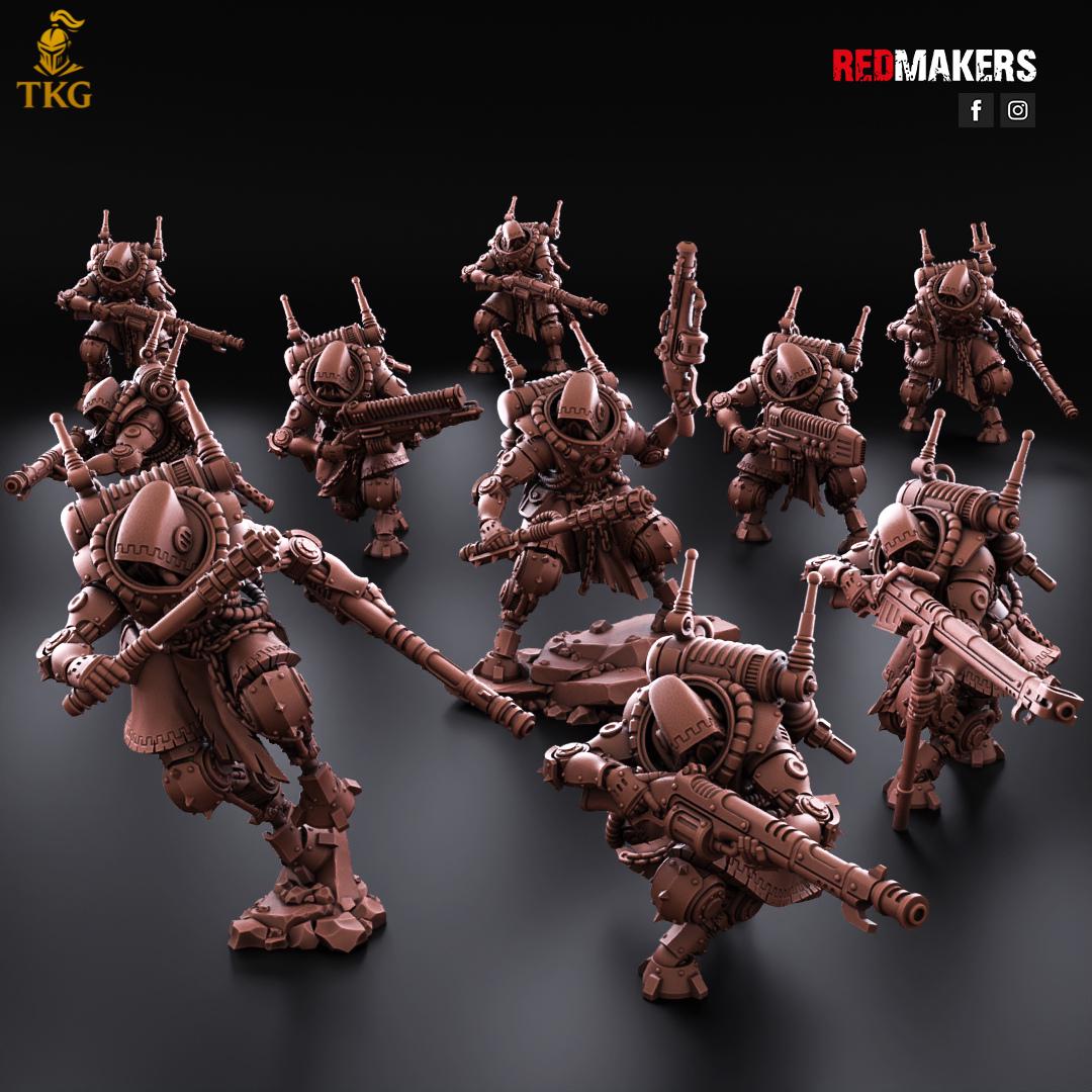 Omniforge Tech Rangers by RedMakers | 3D Printed Tabletop Miniatures