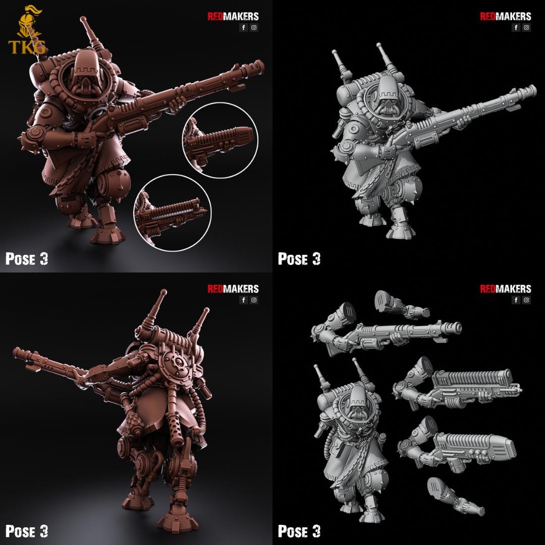 Omniforge Tech Rangers by RedMakers | 3D Printed Tabletop Miniatures