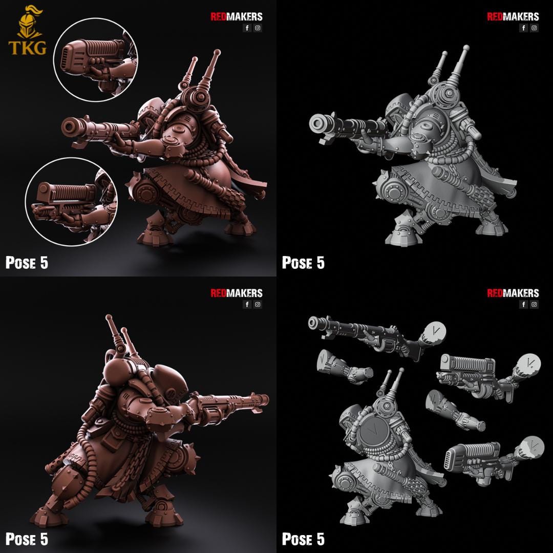 Omniforge Tech Rangers by RedMakers | 3D Printed Tabletop Miniatures