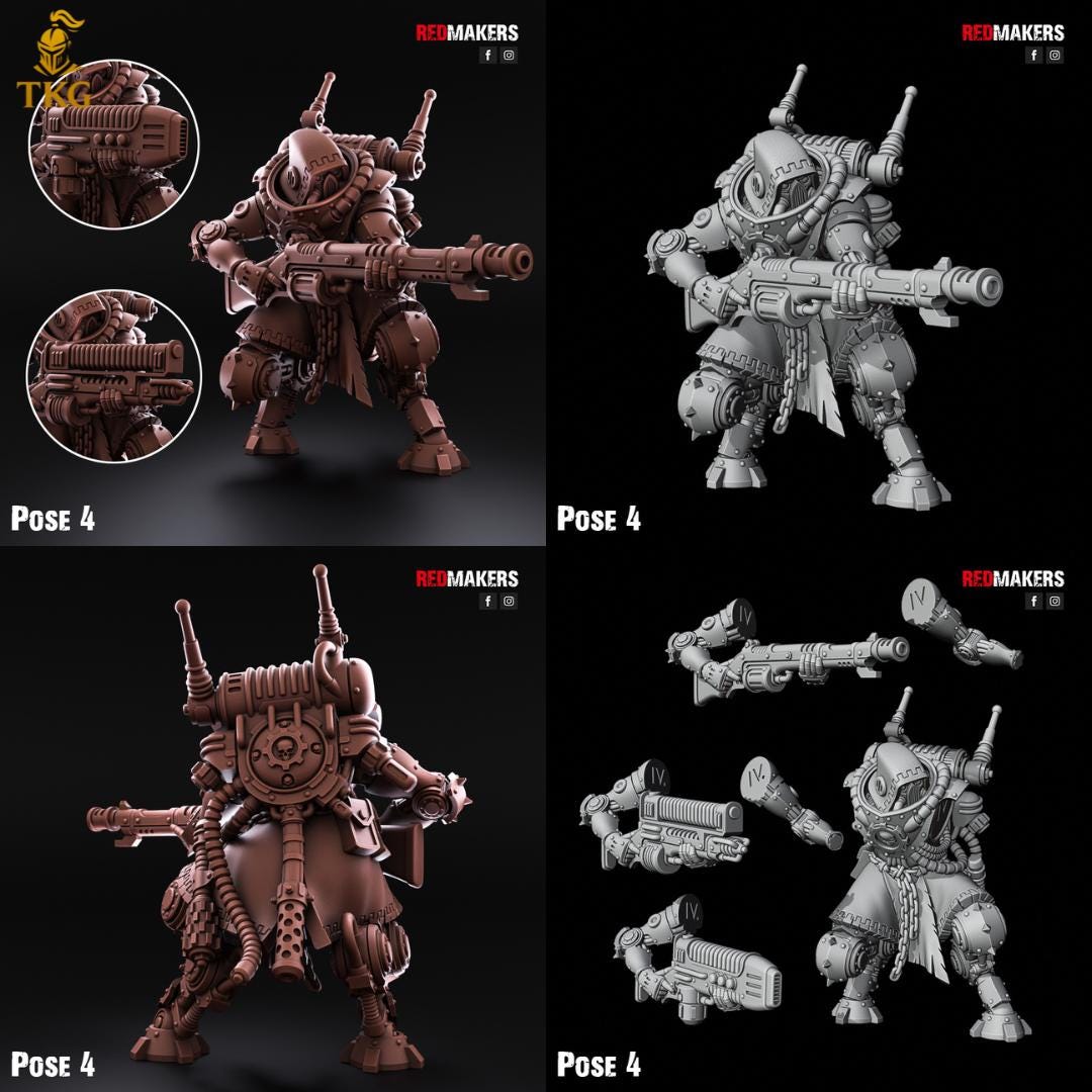 Omniforge Tech Rangers by RedMakers | 3D Printed Tabletop Miniatures