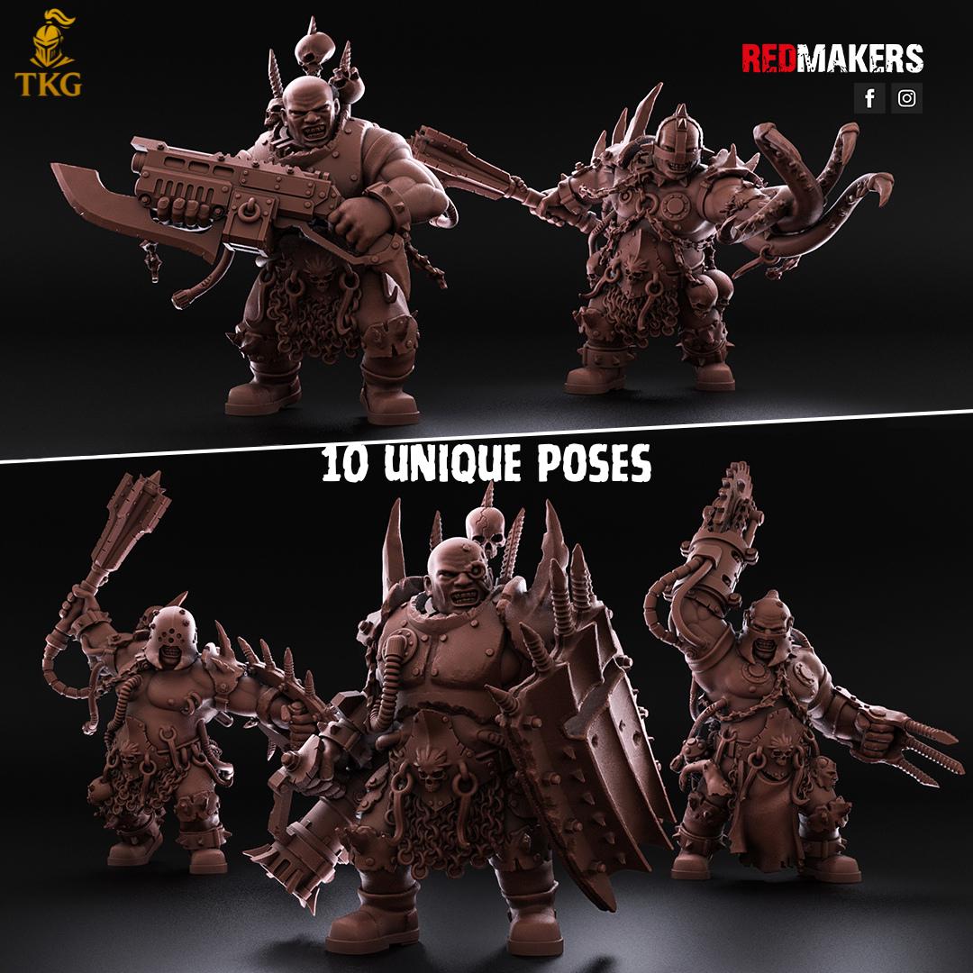 Heretics - Abhuman Giants by RedMakers | 3D printed Tabletop Miniatures