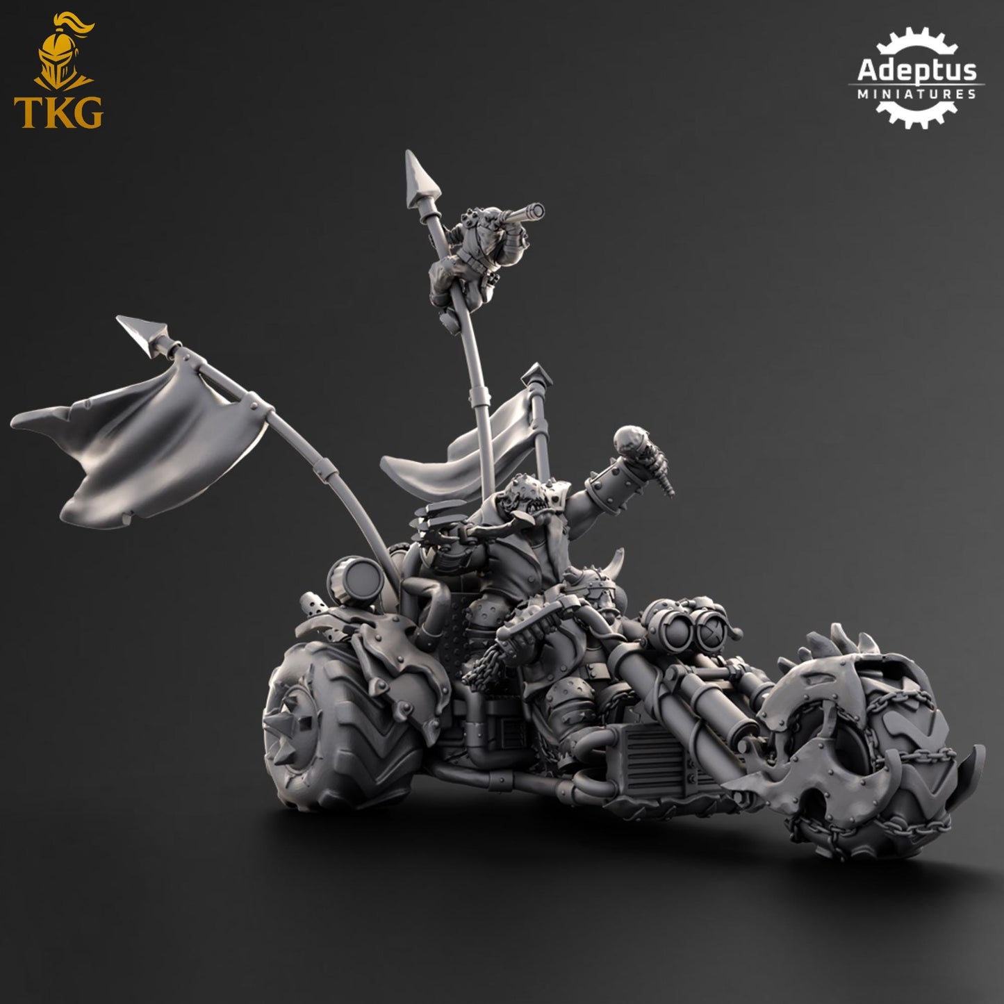 Roadboss Trike - Orks by Adeptus Miniatures | 3D printed Tabletop Miniatures