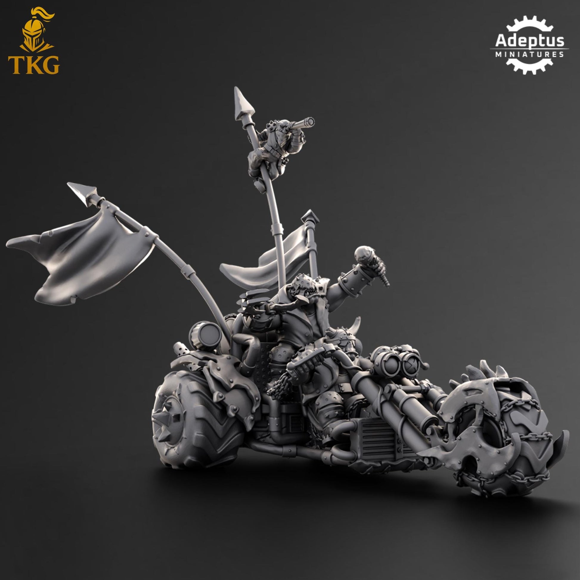 Roadboss Trike - Orks by Adeptus Miniatures | 3D printed Tabletop Miniatures