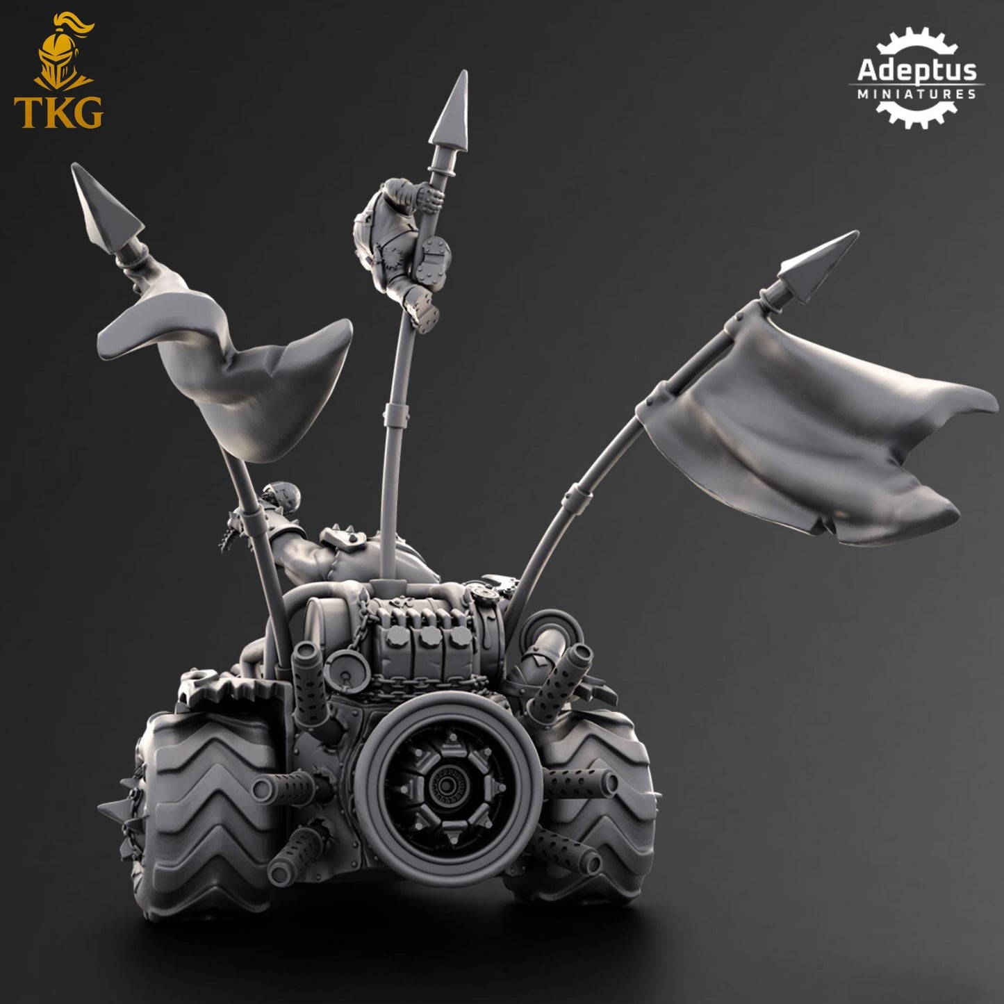 Roadboss Trike - Orks by Adeptus Miniatures | 3D printed Tabletop Miniatures