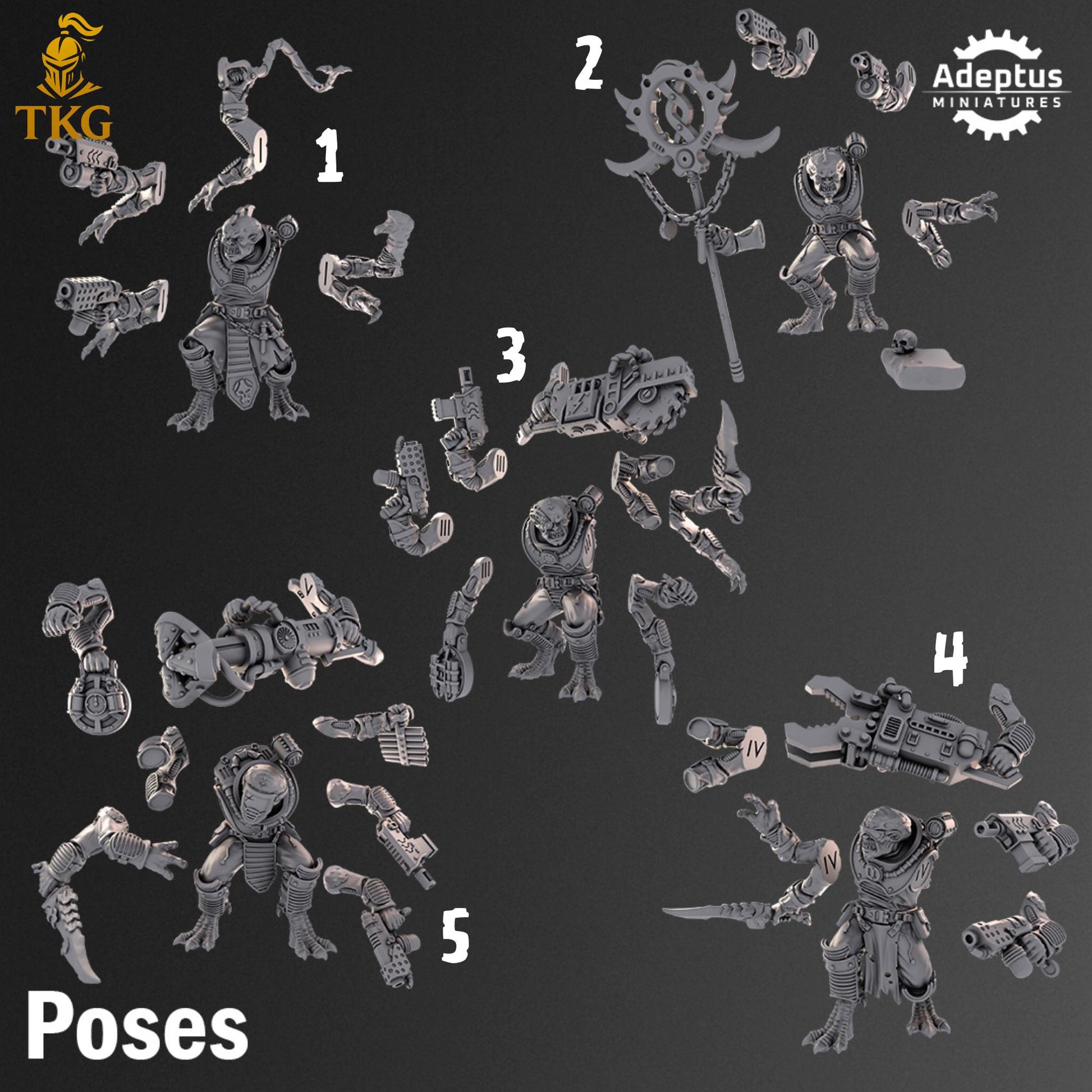 Aculyte Strain - The Hiveborne by Adeptus Miniatures | 3D printed Tabletop Miniatures