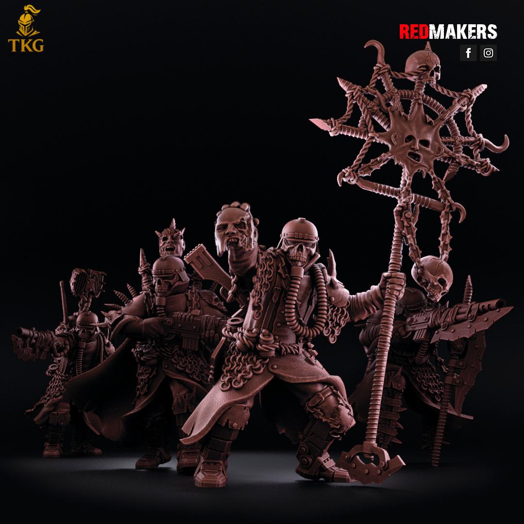 Renegade Death Division - Command Squad by Red Makers | 3D printed Tabletop Miniatures