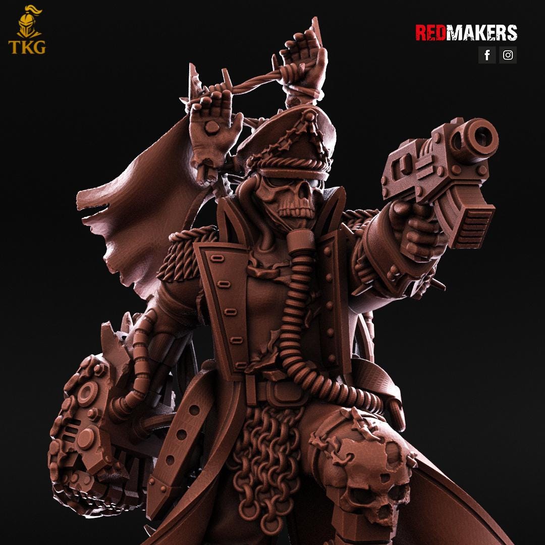 Renegade Death Division Commissar by RedMakers | 3D Printed Tabletop Miniatures