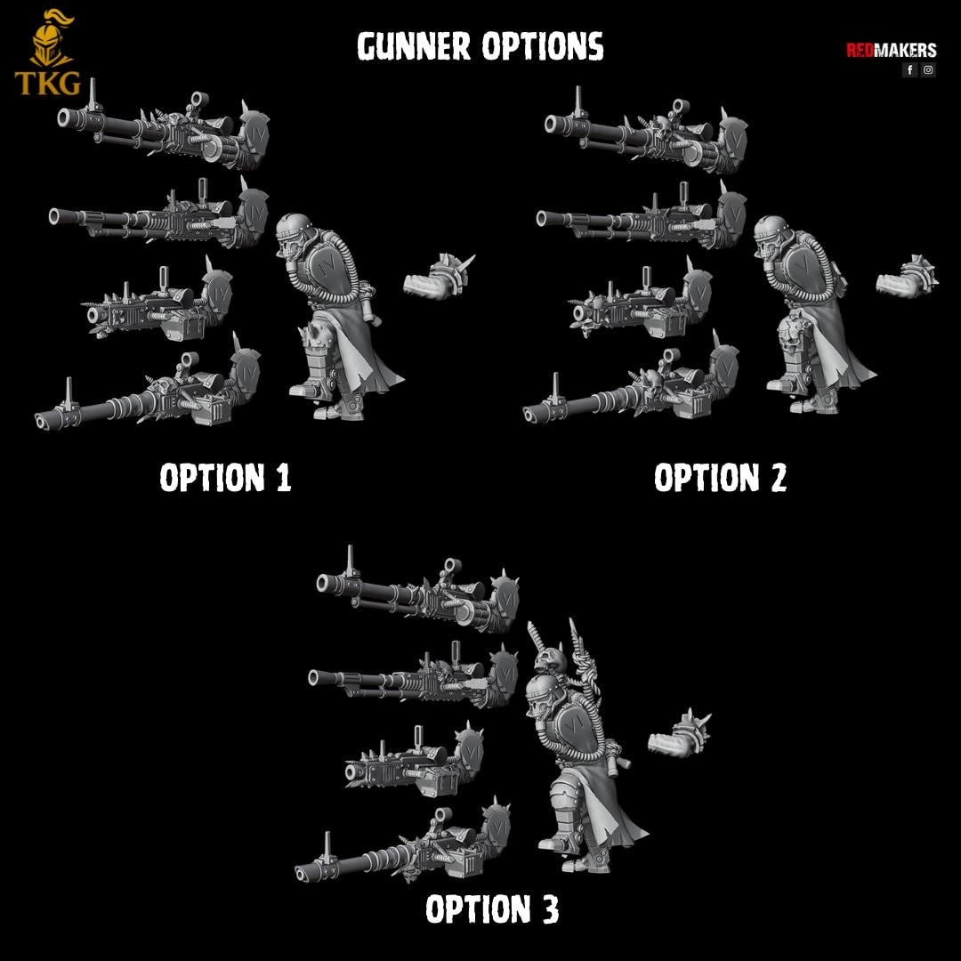 Renegade Death Division Heavy Support Squad by RedMakers | 3D Printed Tabletop Miniatures