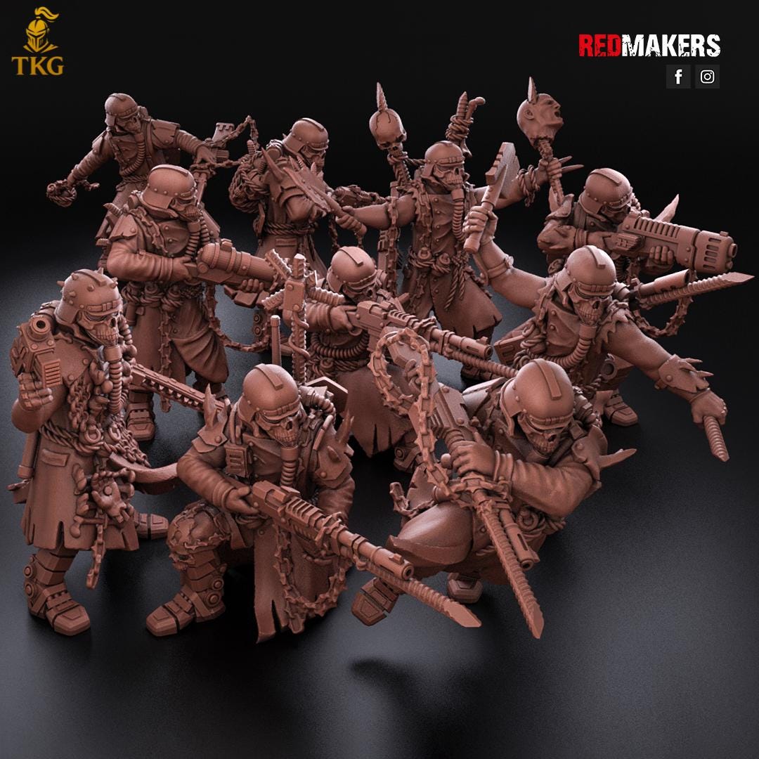 Renegade Death Squad - Heretics by RedMakers | 3D Printed Tabletop Miniatures