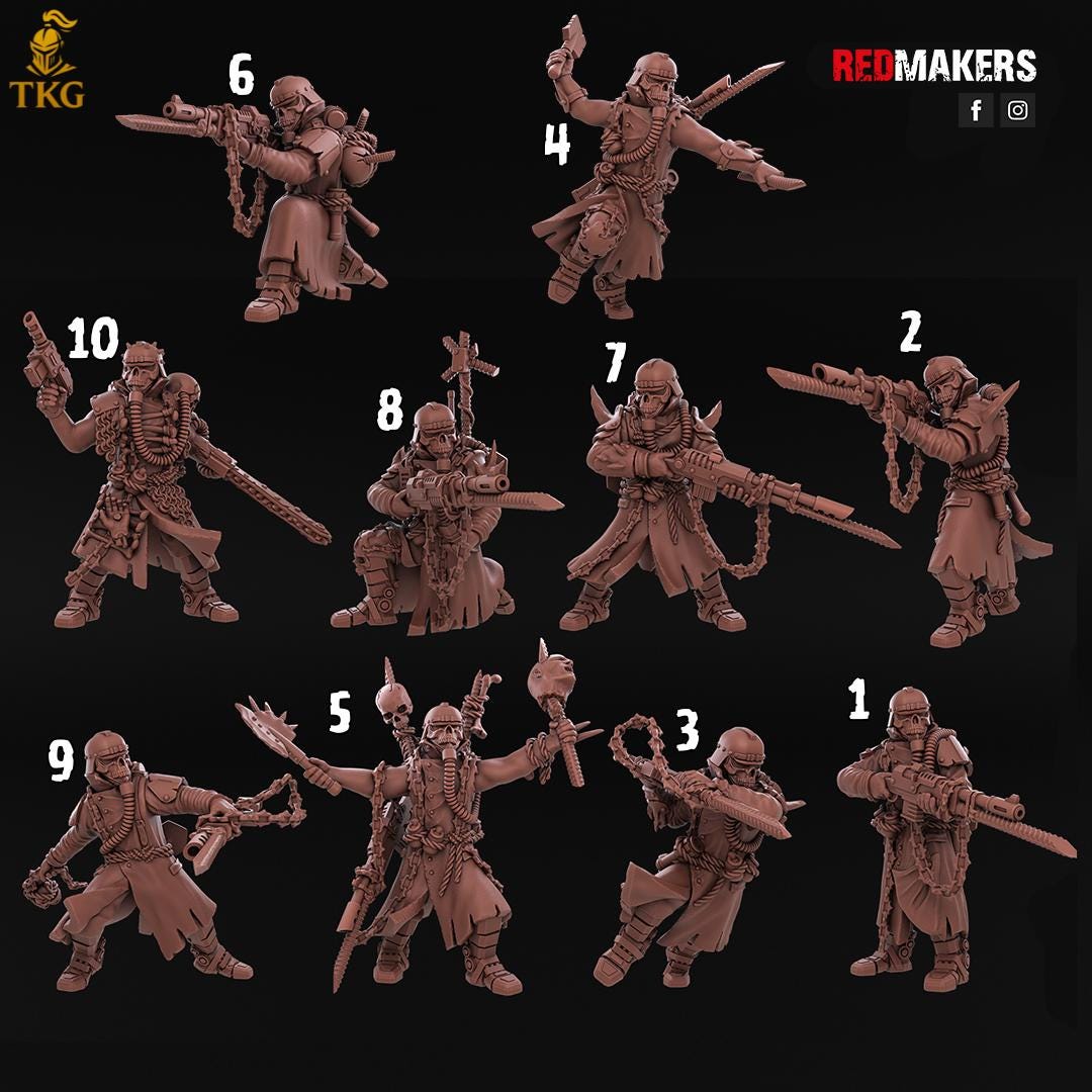 Renegade Death Squad - Heretics by RedMakers | 3D Printed Tabletop Miniatures