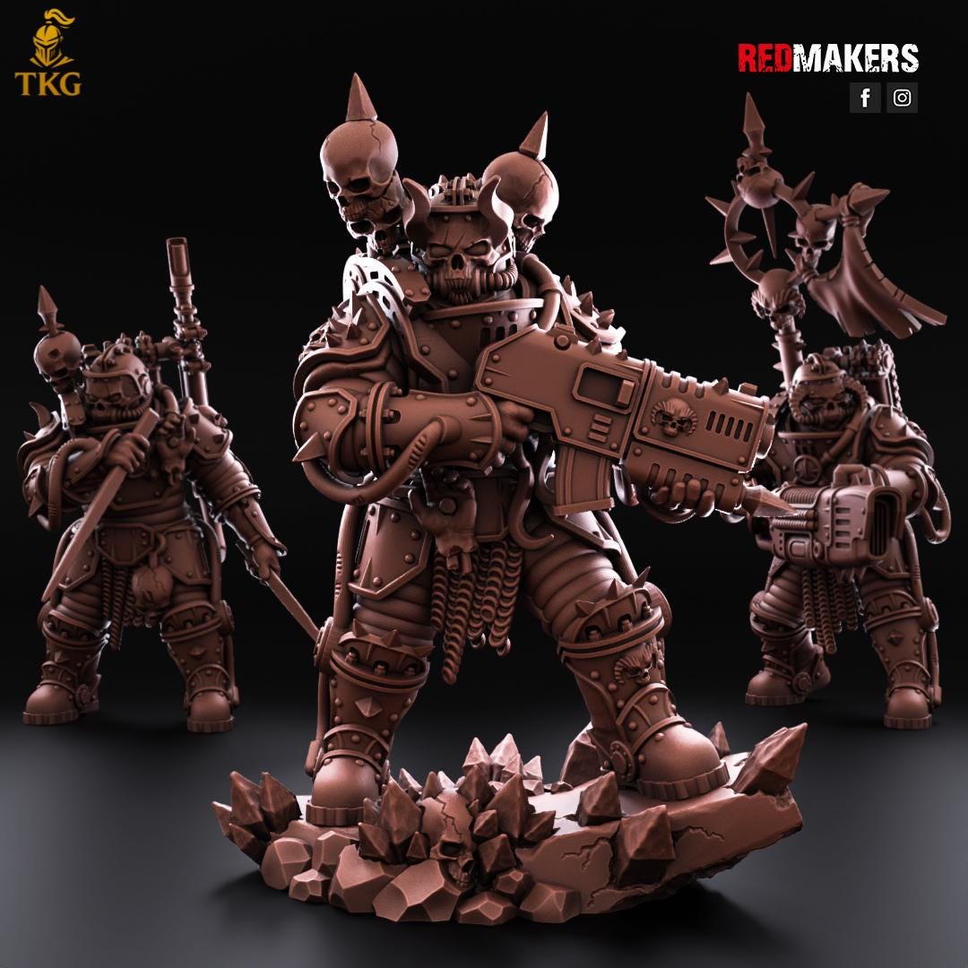 Renegade Solar Guard Squad by RedMakers | 3D Printed Tabletop Miniatures