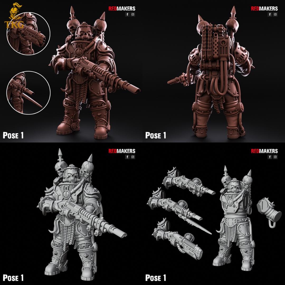 Renegade Solar Guard Squad by RedMakers | 3D Printed Tabletop Miniatures