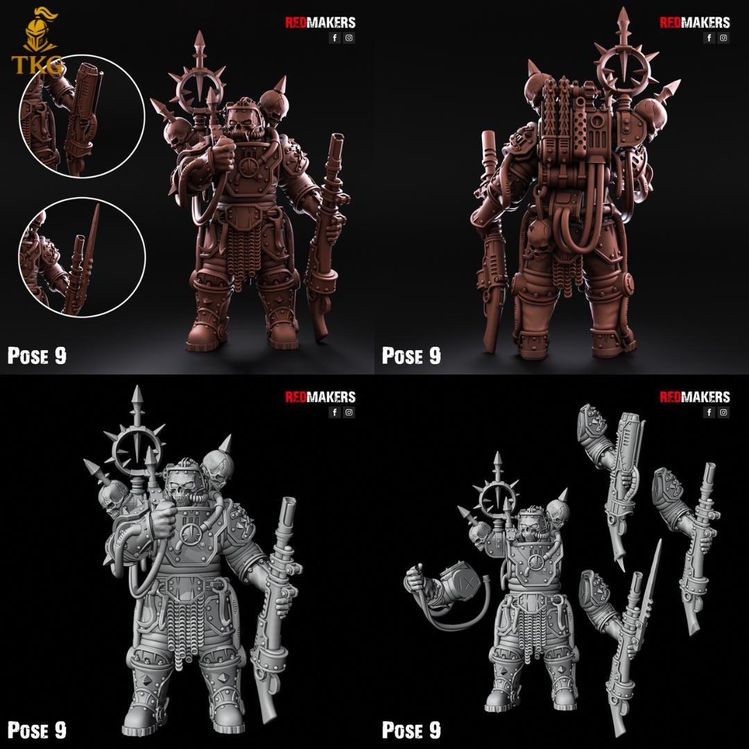 Renegade Solar Guard Squad by RedMakers | 3D Printed Tabletop Miniatures