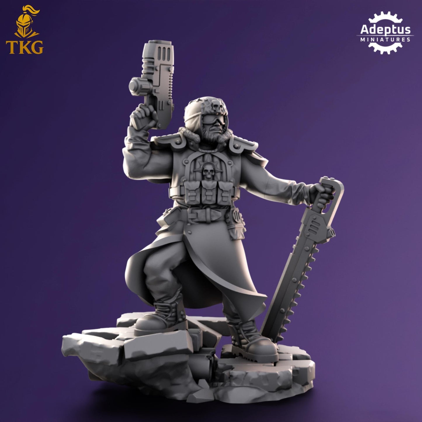 Iceward Division Commander by Adeptus Miniatures | 3D printed Tabletop Miniatures