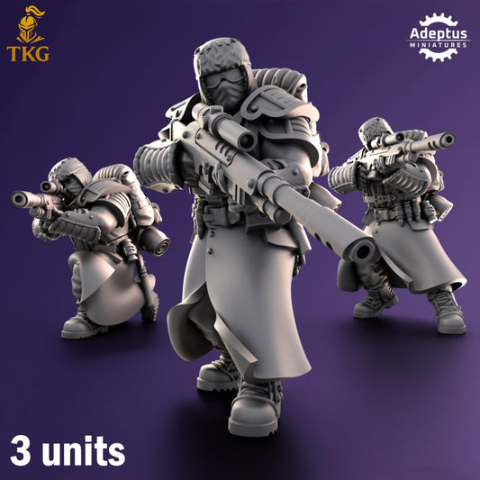 Iceward Division Snipers by Adeptus Miniatures | 3D printed Tabletop Miniatures
