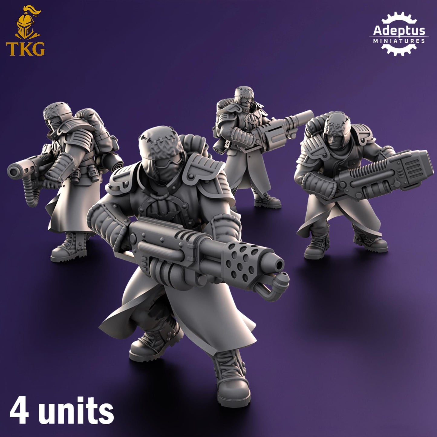 Iceward Division Special Weapons Team by Adeptus Miniatures | 3D printed Tabletop Miniatures