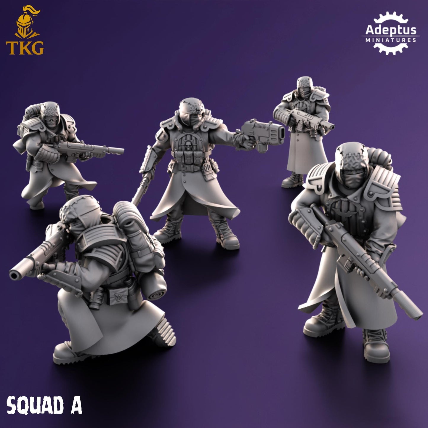 Iceward Division Squad by Adeptus Miniatures | 3D printed Tabletop Miniatures