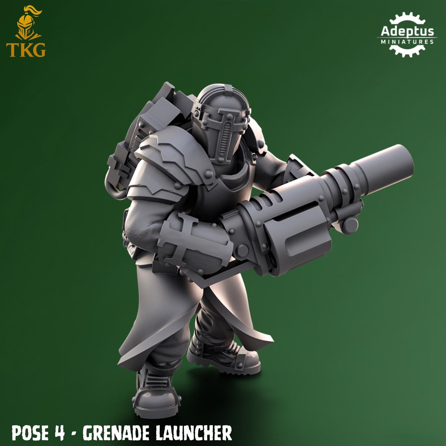 Crusaders Covenant Special Weapons Team by Adeptus Miniatures | 3D printed Tabletop Miniatures