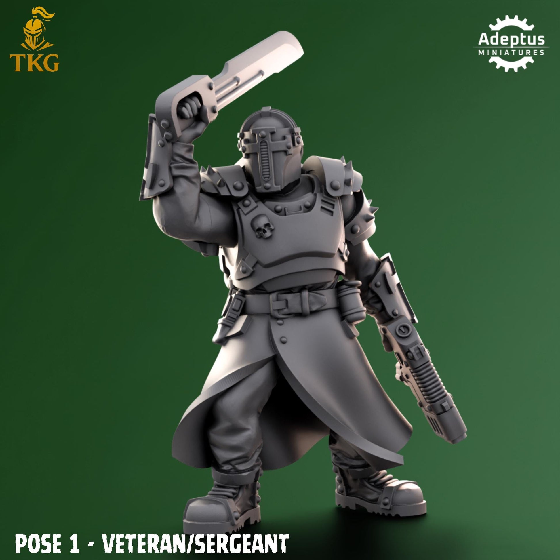 Crusaders Covenant Command Squad by Adeptus Miniatures | 3D printed Tabletop Miniatures