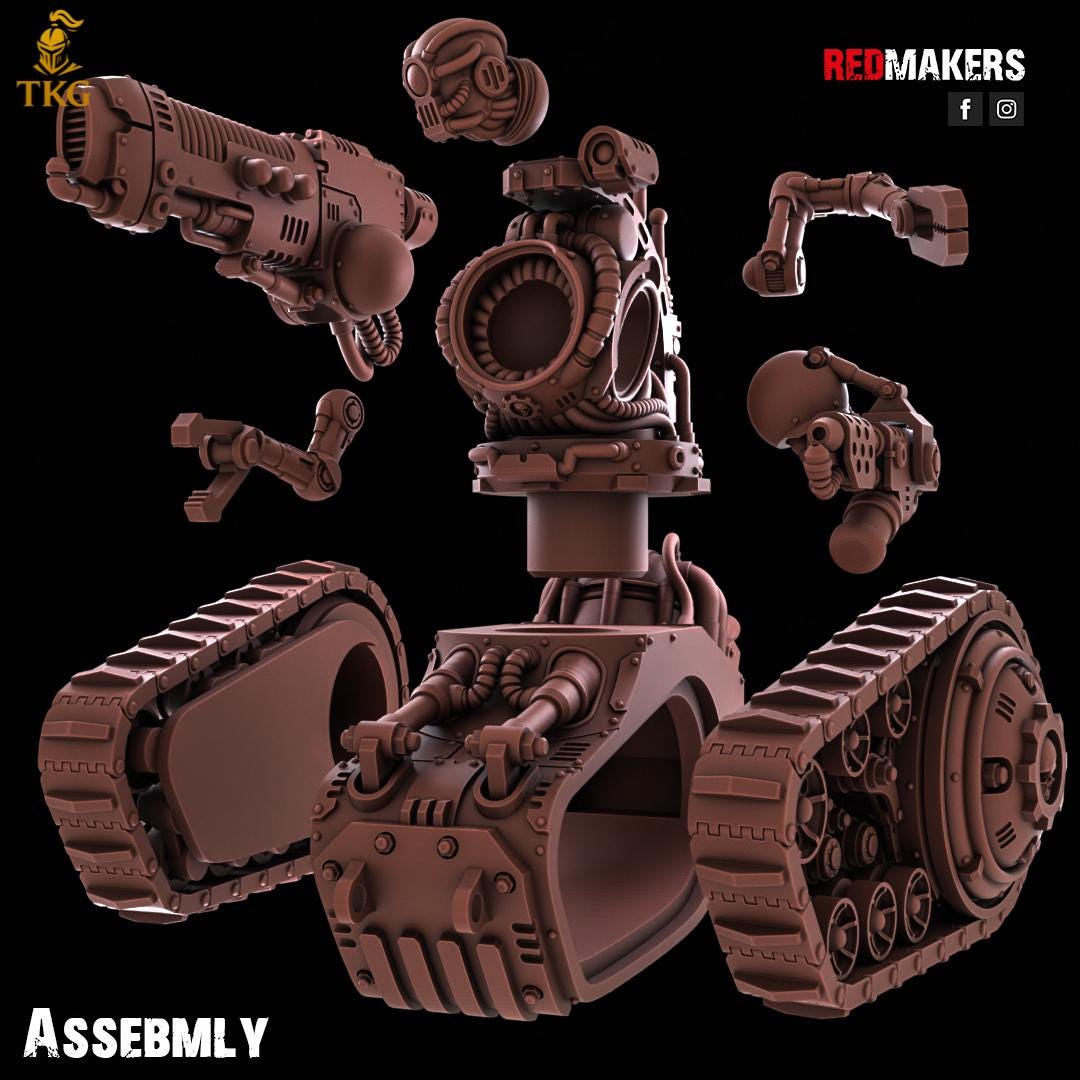 Omniforge Mech-Destroyers by RedMakers | 3D Printed Tabletop Miniatures