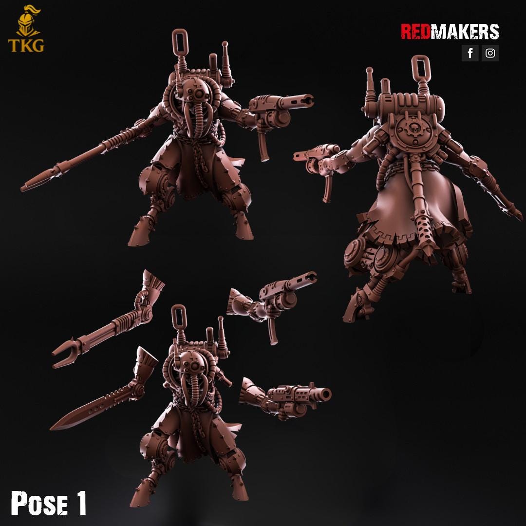 Omniforge Phantom Reapers by RedMakers | 3D Printed Tabletop Miniatures