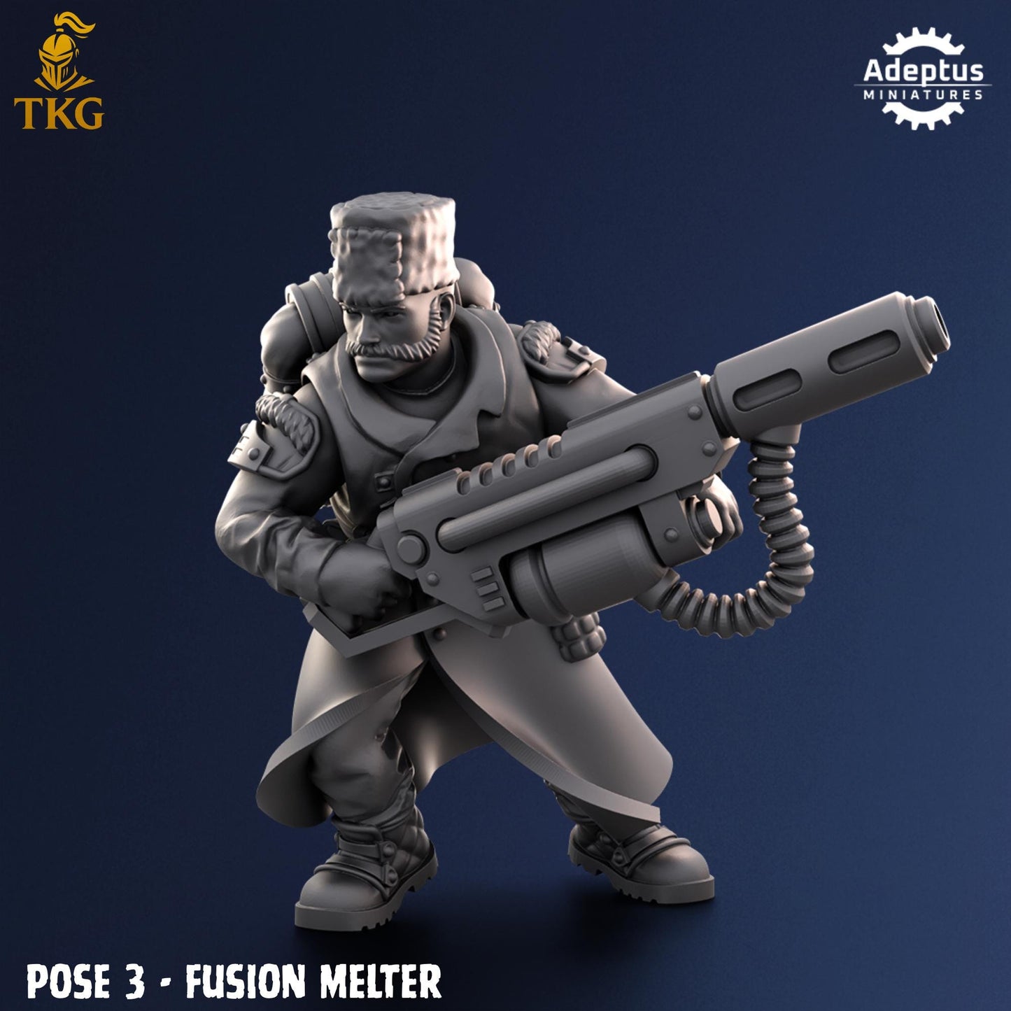 Coldreach Regiment Special Weapons Team by Adeptus Miniatures | 3D printed Tabletop Miniatures