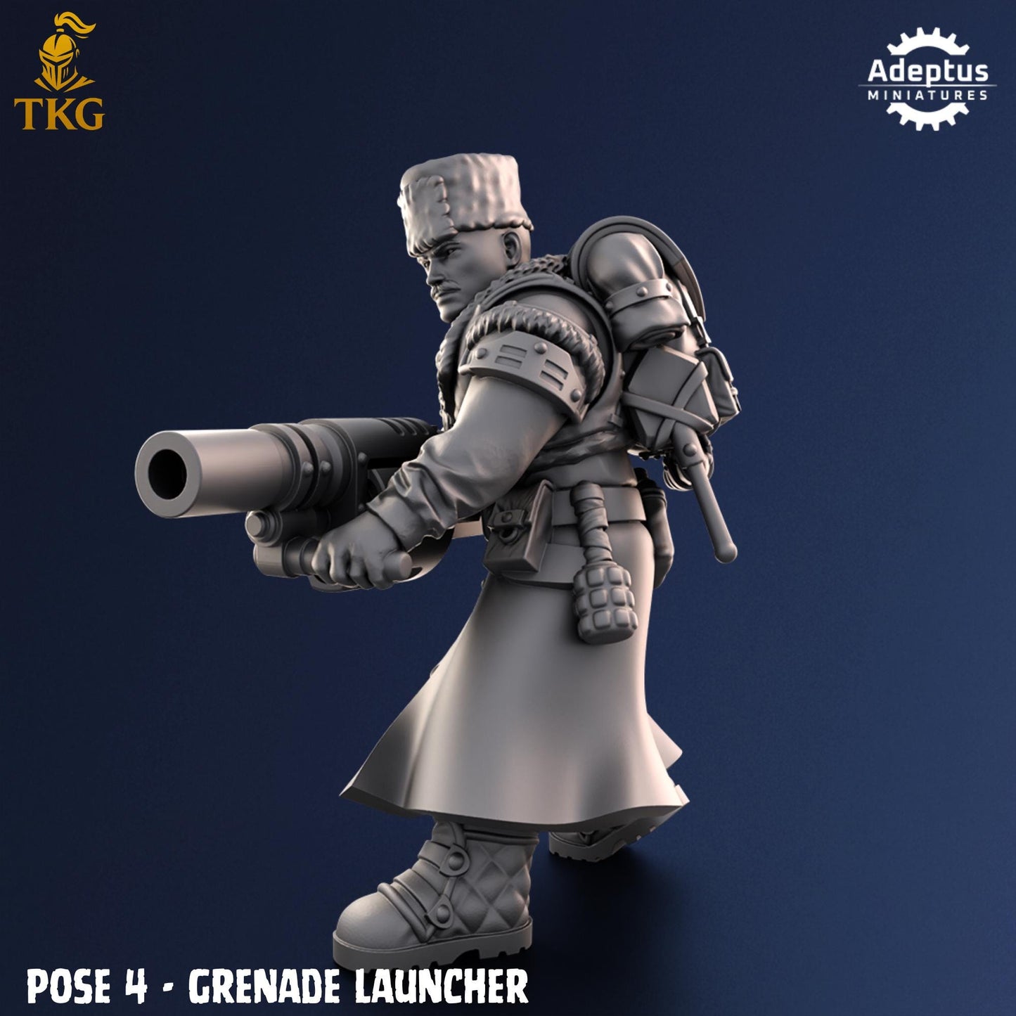 Coldreach Regiment Special Weapons Team by Adeptus Miniatures | 3D printed Tabletop Miniatures
