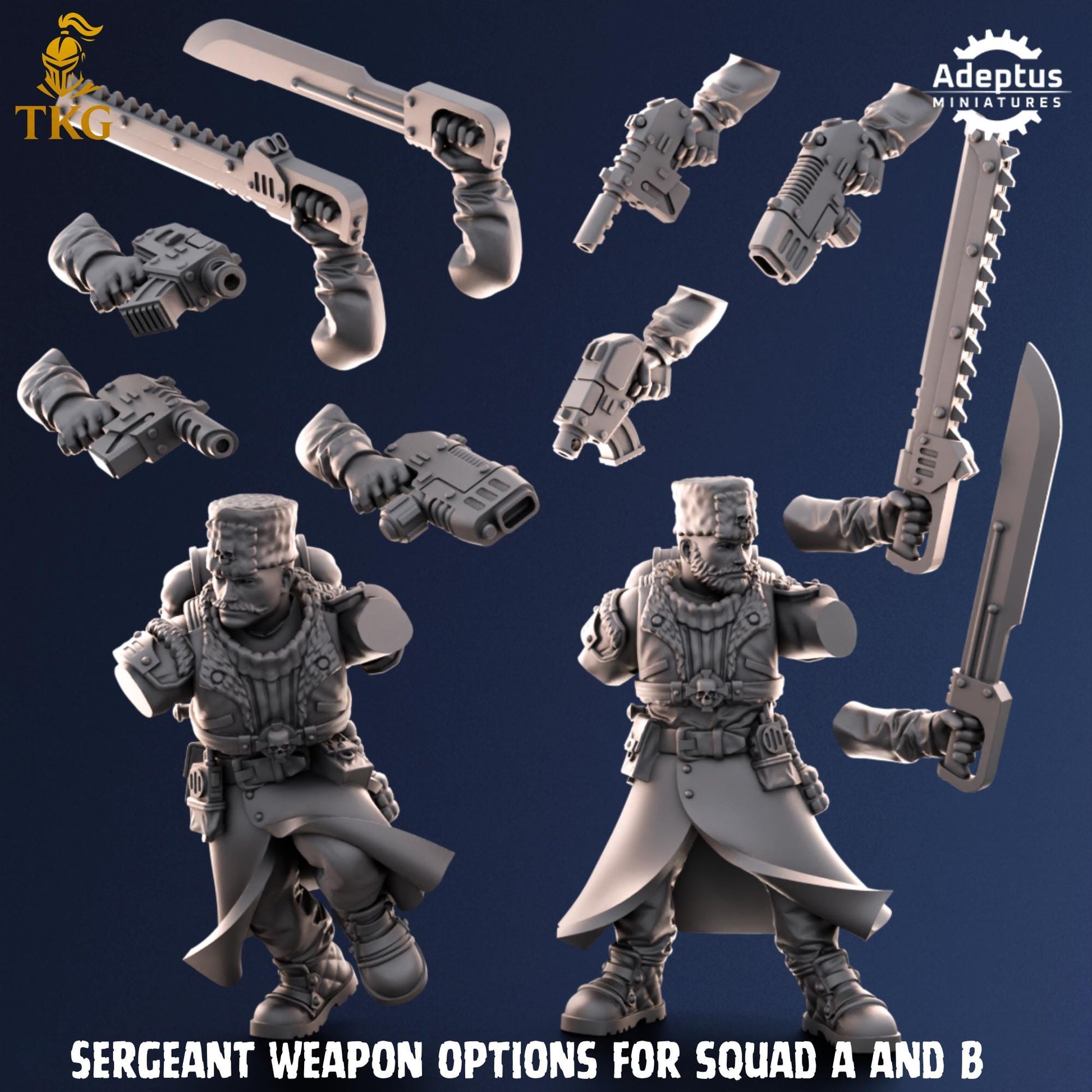 Coldreach Regiment Squad by Adeptus Miniatures | 3D printed Tabletop Miniatures