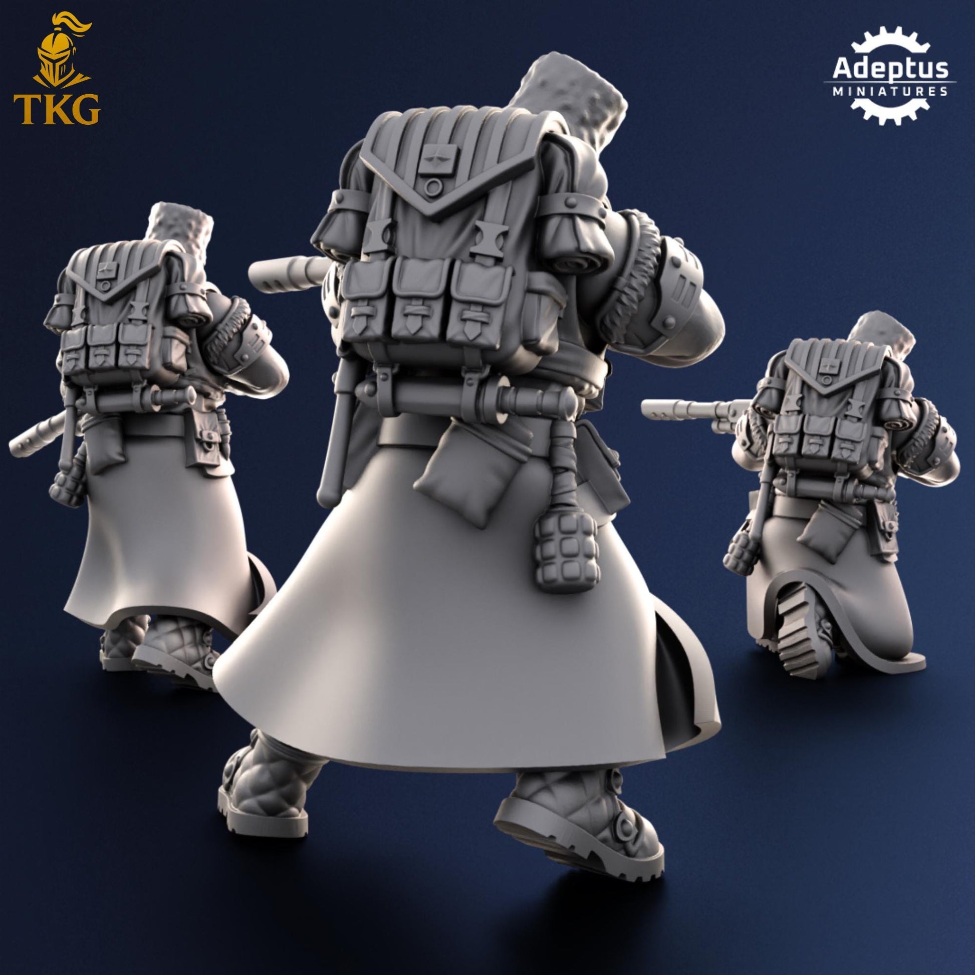 Coldreach Regiment Snipers by Adeptus Miniatures | 3D printed Tabletop Miniatures