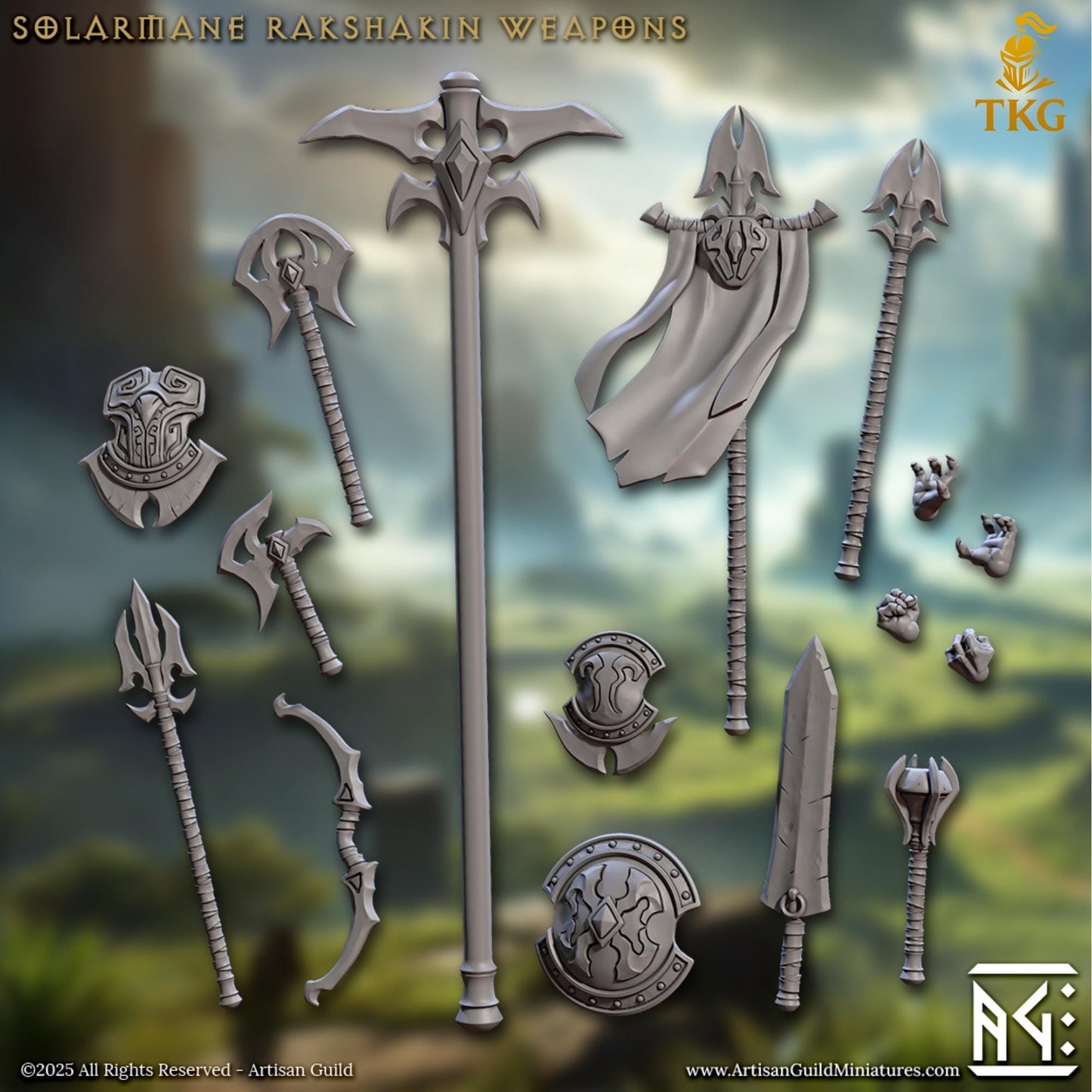 Solarmane Rakshakin by Artisan Guild | 3D Printed Miniatures | Fantasy Models