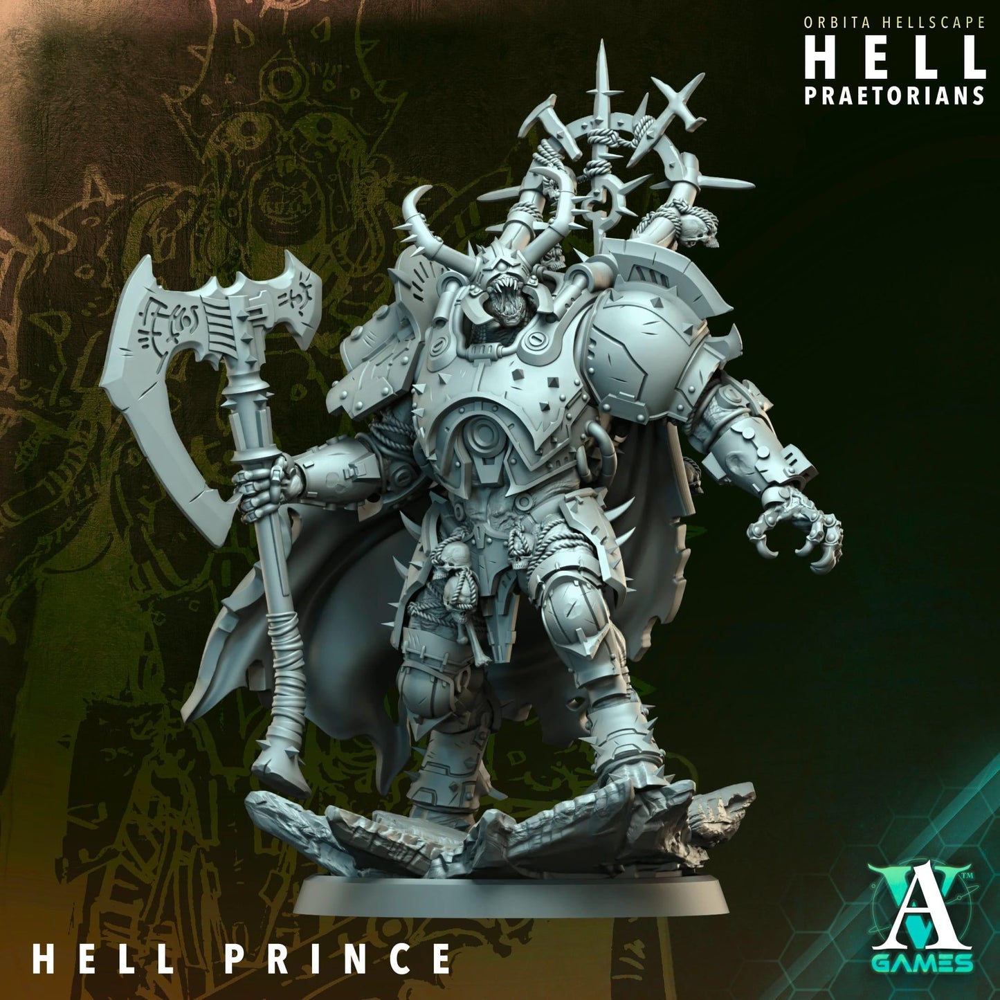 Hell Praetorians - Orbita Hellscape by Archvillain Games | 3D Printed Miniatures