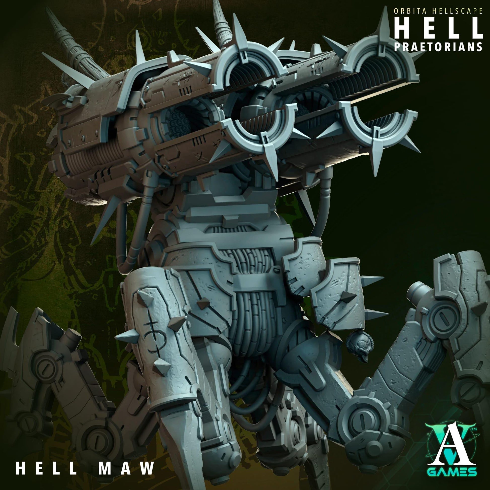 Hell Praetorians - Orbita Hellscape by Archvillain Games | 3D Printed Miniatures