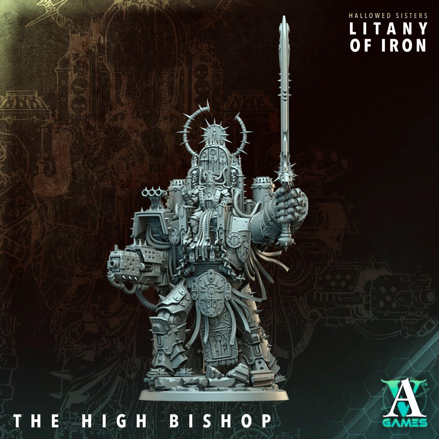 Hallowed Sisters - Litany of Iron by Archvillain Games | 3D Printed Miniatures